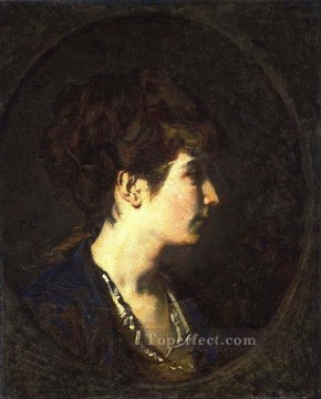 人物画家トーマス・クチュールの女性の肖像 Oil Paintings